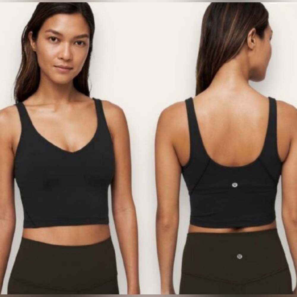 🌼Lululemon Align Crop Tank Top Black Size 10